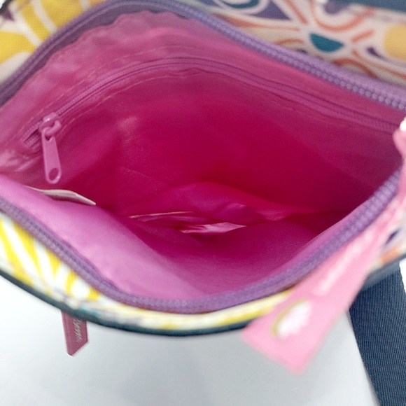 ⭐️5/$25 Lily Bloom Crossbody‎ Bag Purse MULTI-COLOR FLOWER PRINT - Picture 9 of 12